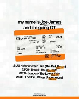 Joe James at The Lower Third on Wednesday 23rd August 2023