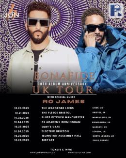 Jon B & Ro James at Electric Brixton on Sunday 26th October 2025
