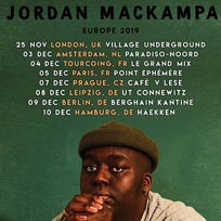 Jordan Mackampa at Village Underground on Monday 25th November 2019