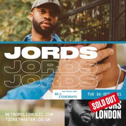 Jords at Colours Hoxton on Tuesday 26th October 2021