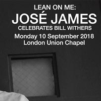 Jose James at Union Chapel on Monday 10th September 2018