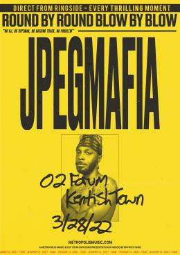 Jpegmafia at The Forge on Monday 28th March 2022