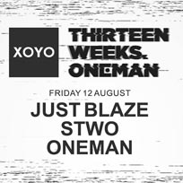 Just Blaze at XOYO on Friday 12th August 2016