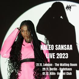 Kaleo Sansaa at The Waiting Room on Tuesday 21st November 2023