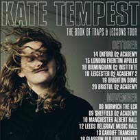 Kate Tempest at Hammersmith Apollo on Tuesday 15th October 2019