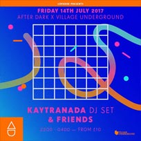 Kaytranada DJ Set at Village Underground on Friday 14th July 2017