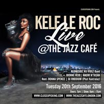 Kele Le Roc at Jazz Cafe on Tuesday 20th September 2016