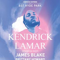 Kendrick Lamar at Hyde Park on Sunday 5th July 2020