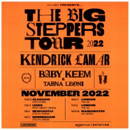 Kendrick Lamar | The Big Steppers Tour 2022 at The o2 on Monday 7th November 2022
