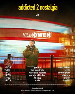 KiLLOWEN at Scala on Wednesday 18th March 2026