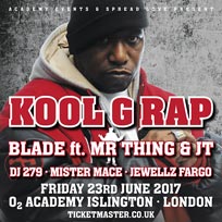 Kool G Rap at Islington Academy on Friday 23rd June 2017