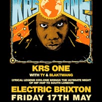 KRS One at Electric Brixton on Friday 17th May 2019
