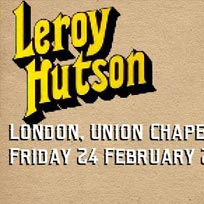 Leroy Hutson at Union Chapel on Friday 24th February 2017
