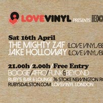 Record Store Day Afterparty at Ruby's Bar & Lounge on Saturday 16th April 2016