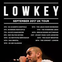 Lowkey at Coronet on Thursday 28th September 2017
