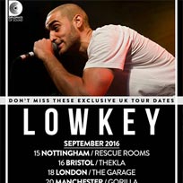 Lowkey at The Garage on Monday 19th September 2016