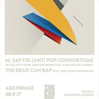 M. Sayyid at Archspace on Thursday 28th September 2017