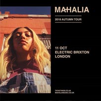 Mahalia at Electric Brixton on Thursday 11th October 2018