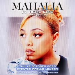 Mahalia at The o2 on Thursday 19th October 2023