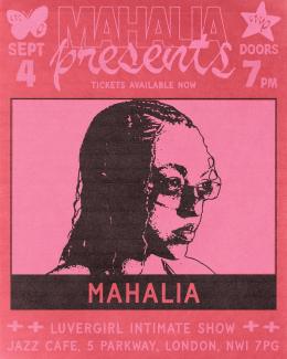 Mahalia Presents at Jazz Cafe on Thursday 4th September 2025