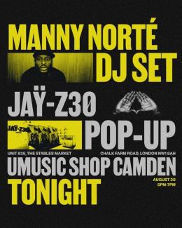 Manny Norte at UMusic Shop Camden on Sunday 30th August 2026