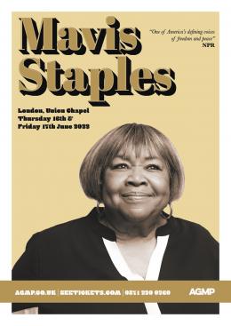 Mavis Staples at Islington Assembly Hall on Thursday 16th June 2022