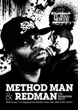 Method Man & Redman  at The Forum on Sunday 7th November 2010