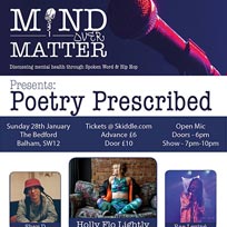 Mind Over Matter at The Bedford on Sunday 28th January 2018