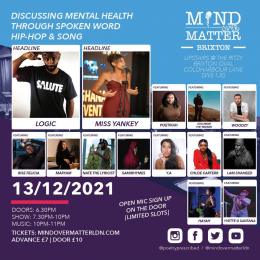 Mind Over Matter at The Ritzy on Monday 13th December 2021