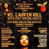 Lauryn Hill at The o2 on Monday 3rd December 2018