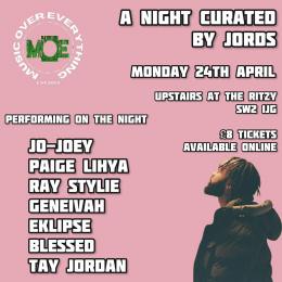 MOE Presents at The Ritzy on Monday 24th April 2023