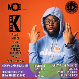 MOE Presents at The Ritzy on Monday 29th November 2021