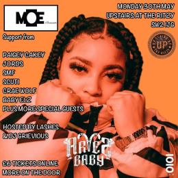 MOE Presents at The Ritzy on Monday 30th May 2022