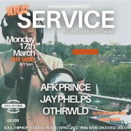 MONDAY SERVICE at The BBE Store on Monday 17th March 2025