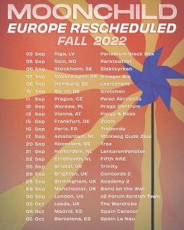 Moonchild at The Forum on Friday 30th September 2022