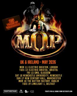 M.O.P at Electric Brixton on Monday 11th May 2026