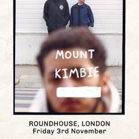 Mount Kimbie at The Roundhouse on Friday 3rd November 2017