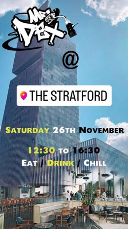 Mr Dex at The Stratford Hotel on Saturday 26th November 2022
