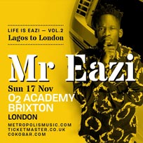 Mr Eazi at Brixton Academy on Sunday 17th November 2019