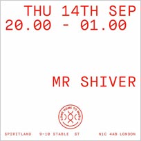 Mr Shiver at Spiritland on Thursday 14th September 2017