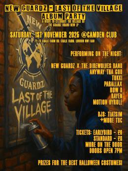 New Guardz Album Party at The Camden Club on Saturday 1st November 2025