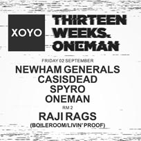 Newham Generals at XOYO on Friday 2nd September 2016