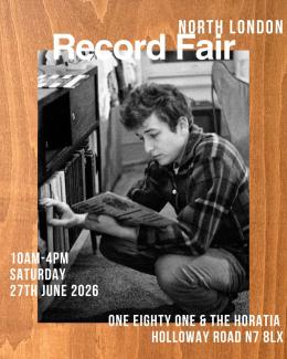 North London Record Fair at One Eighty One on Saturday 27th June 2026