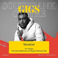 Novelist at Royal Festival Hall on Friday 18th October 2019