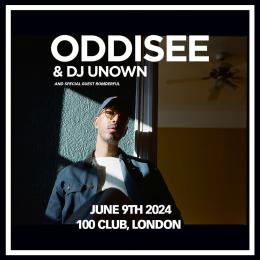 Oddisee at 100 Club on Sunday 9th June 2024
