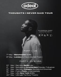 Odeal at The Forum on Wednesday 8th May 2024