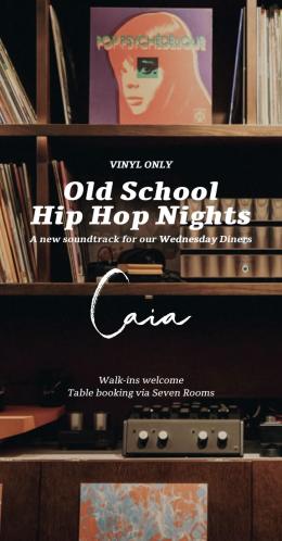 Old School Hip Hop Night at Caia on Wednesday 1st May 2024