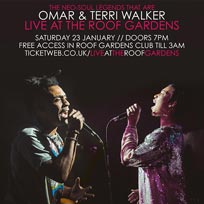 Omar & Terri Walker at Kensington Roof Gardens on Saturday 23rd January 2016