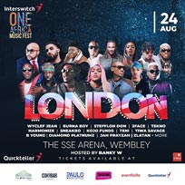 One Africa Music Festival at Wembley Arena on Saturday 24th August 2019