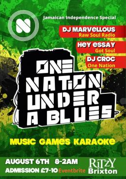 One Nation Under a Blues at The Ritzy on Friday 6th August 2021